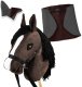 Froster HOBBY HORSE ZESTAW KOŃ GNIADY DERKA SZARY I BRĄZ NAUSZNIKI KANTAR 1