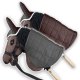 Froster HOBBY HORSE ZESTAW KOŃ GNIADY DERKA SZARY I BRĄZ NAUSZNIKI KANTAR 3