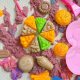 Woopie WOOPIE Piasek Kinetyczny 6 Kolorów 1,2 kg Zestaw Restauracja Stolik z Foremkami 2