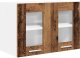 vidaXL vidaXL Szafka wisząca z drzwiami 2 pcs Stare drewno 60 x 31 x 40 cm 5