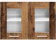 vidaXL vidaXL Szafka wisząca z drzwiami 2 pcs Stare drewno 60 x 31 x 40 cm 7