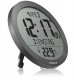 Muse KIENZLE DCF Radio-Control.Wall Clock w.Room Temp.Display anthr. 2