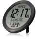 Muse KIENZLE DCF Radio-Control. Wall Clock w. Room Temp.Display black 1