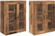 vidaXL vidaXL Szafki ścienne 2 pcs Stare drewno 69,5 x 34 x 90 cm 2