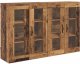 vidaXL vidaXL Szafki ścienne 2 pcs Stare drewno 69,5 x 34 x 90 cm 5
