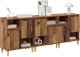vidaXL vidaXL Komody 3 pcs Stare drewno 60 x 35 x 70 cm 3