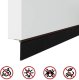 vidaXL vidaXL Szczotki uszczelniające do drzwi samoprzylepne 2 pcs Brązowy 9