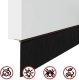 vidaXL vidaXL Szczotki uszczelniające do drzwi samoprzylepne 2 pcs Brązowy 9