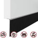 vidaXL vidaXL Szczotki uszczelniające do drzwi samoprzylepne 2 pcs Srebrny 9