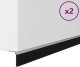vidaXL vidaXL Szczotki uszczelniające do drzwi samoprzylepne 2 pcs Srebrny 3