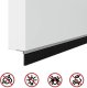 vidaXL vidaXL Szczotki uszczelniające do drzwi samoprzylepne 2 pcs Srebrny 9