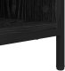 vidaXL vidaXL Szafka na buty z półką Czarny Dąb 131 x 35 x 50 cm 8