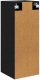 vidaXL vidaXL Szafka wisząca Czarny Dąb 34,5 x 34 x 90 cm 8