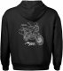 Topslang Bluza z kapturem motocyklowa z motocyklem na motor Honda Africa Twin CRF1100 L Adventure męska czarna XXL 3