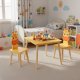 Multistore Zestaw mebli dla dzieci stolik + 2 krzesła żyrafa ECOTOYS EDUKAMP 3