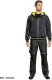 CERVA KNOXFIELD HOODIE - męska bluza z kapturem bawełna/poliester, wewnątrz nieszczotkowana tkanina frotte - antracyt L 4