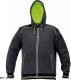 CERVA KNOXFIELD HOODIE - męska bluza z kapturem bawełna/poliester, wewnątrz nieszczotkowana tkanina frotte - antracyt L 5