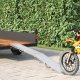 vidaXL vidaXL Składana rampa 200kg na rampę Srebrny 186 x 23 x 4,5 cm 1