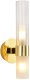 Kinkiet Orlicki Design Lampa ścienna tuba Candela DN1505-1 gold Step szklana złota 1