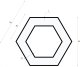 Lampa sufitowa Interlook Lampa sufitowa wisząca żyrandol LED 60cm Hexagon 5