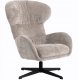 Mebel Elite Fotel wypoczynkowy Louis taupe szenil obrotowy LOFT do salonu gabinetu 1
