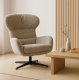 Mebel Elite Fotel wypoczynkowy Louis taupe szenil obrotowy LOFT do salonu gabinetu 11