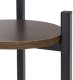 Springos Kwietnik metalowy 81 cm stojak na kwiaty z 3 półkami loft nowoczesny czarno-brązowy Uniwersalny 8