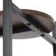 Springos Kwietnik metalowy 81 cm stojak na kwiaty z 3 półkami loft nowoczesny czarno-brązowy Uniwersalny 9