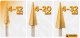 Wiertło Powermat Wiertła stopniowe frezujące 4-32MM do metalu HSS drewna plastiku 3-8MM 6 EL 3
