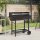 vidaXL vidaXL Grill węglowy Z regulacją Czarny 96,5 x 42,5 x 88,5 cm 1
