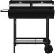 vidaXL vidaXL Grill węglowy Z regulacją Czarny 96,5 x 42,5 x 88,5 cm 4