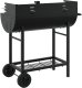 vidaXL vidaXL Grill węglowy Z regulacją Czarny 96,5 x 42,5 x 88,5 cm 6