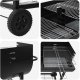vidaXL vidaXL Grill węglowy Z regulacją Czarny 96,5 x 42,5 x 88,5 cm 7