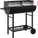 vidaXL vidaXL Grill węglowy Z regulacją Czarny 96,5 x 42,5 x 88,5 cm 8