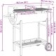 vidaXL vidaXL Grill węglowy Z regulacją Czarny 96,5 x 42,5 x 88,5 cm 9