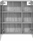 vidaXL vidaXL Szafka z lustrem do łazienki Szary Sonoma 63,5 x 15,5 x 70 cm 7