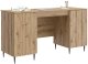Biurko vidaXL Dąb Artisan 142.5 cm x 50 cm 2