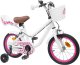 vidaXL vidaXL Rower Dziecięcy 12 Cali dla dzieci w wieku 2-4 lata Biały 2