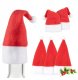 Dekoracja świąteczna Christmas Gifts 5X CZAPKA MIKOŁAJA NA BUTELKĘ Czapeczki Świąteczne Na NALEWKI LIKIER WINO 4