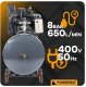Sprężarka Powermat Kompresor Olejowy 200L 8 bar Sprężarka 400V 650l/min + wąż 6