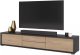 Helvetia Szafka RTV FRIDA 2K2S 180cm antracyt/dąb olejowany HELVETIA 3