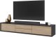 Helvetia Szafka RTV FRIDA 2K2S 180cm antracyt/dąb olejowany HELVETIA 4