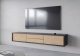 Helvetia Szafka RTV FRIDA 2K2S 180cm antracyt/dąb olejowany HELVETIA 6