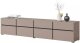 Helvetia Szafka RTV CROSS 4K4S 225cm congo/czarna HELVETIA 4