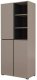 Helvetia Szafa do przedpokoju CROSS 3D 80cm congo/czarna z półkami HELVETIA 3