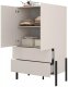 Helvetia Komoda wysoka JUKON 2D2S 90cm kaszmirowa HELVETIA 3