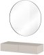 Helvetia Toaletka wisząca JUKON 2S kaszmirowa z lustrem LED 80cm HELVETIA 2