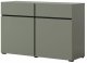 Helvetia Komoda CROSS 2D2S 119cm zielona/czarna HELVETIA 1
