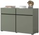 Helvetia Komoda CROSS 2D2S 119cm zielona/czarna HELVETIA 4