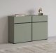 Helvetia Komoda CROSS 2D2S 119cm zielona/czarna HELVETIA 5